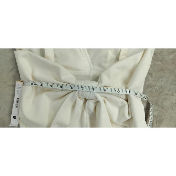 Aqua Bow Back Mini Dress White - Picture 3 of 11